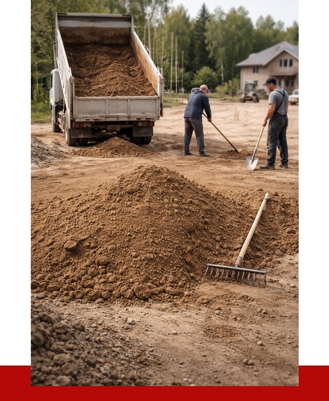 Суглинок для планировки в Новосибирске с доставкой от 4270 р. | ПРОНЕРУДНвс