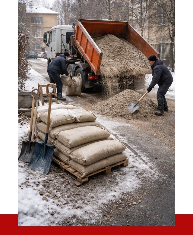 Противогололедные материалы оптом в Новосибирске от 4270 р. | ПРОНЕРУДНвс