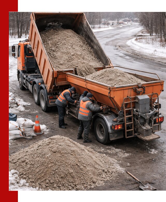 Поставка и вывоз пескосоля в Новосибирске оптом и в розницу