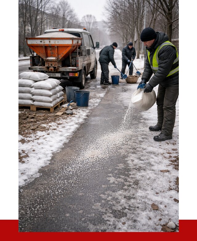 Реагент против гололеда в Новосибирске с доставкой от 4575 р. | ПРОНЕРУДНвс