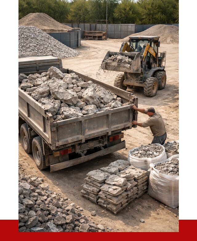 Купить бой бетона с доставкой в Новосибирске от 4880 р. | ПРОНЕРУДНвс