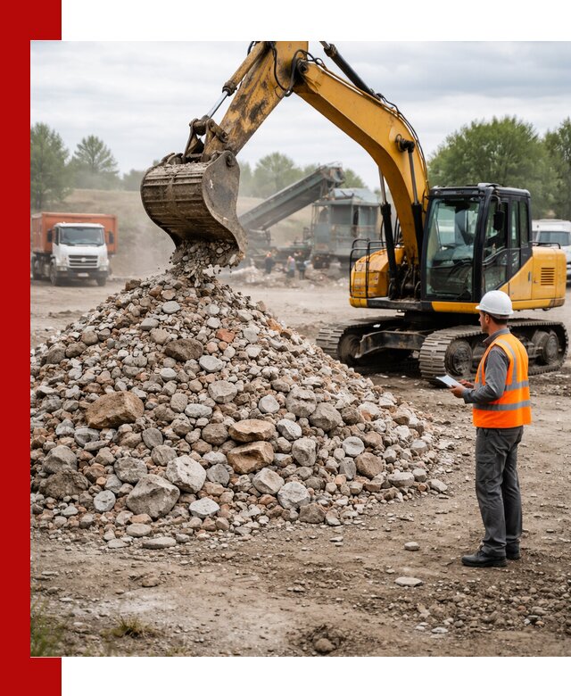 Доставка и вывоз строительного боя в Новосибирске