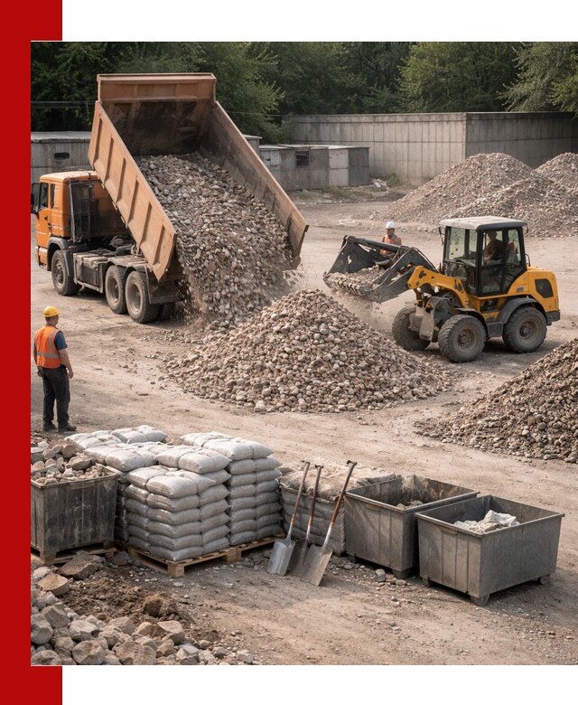 Вторичные материалы для отсыпки в Новосибирске — поставка и доставка