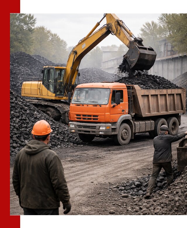 Доставка угля автотранспортом в Новосибирске быстро и выгодно