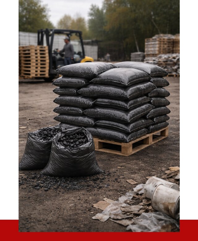 Купить уголь в мешках с доставкой в Новосибирске от 7625 р. | ПРОНЕРУДНвс