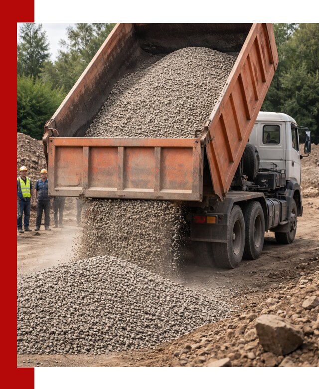 Доставка сыпучих материалов самосвалом в Новосибирске быстро и надежно