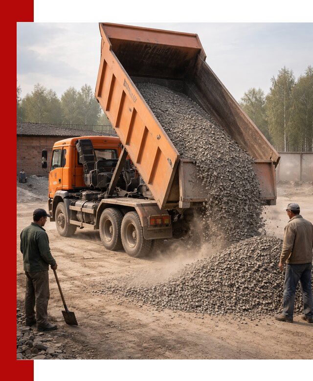 Доставка самосвалом 20 м3 в Новосибирске быстро и надежно