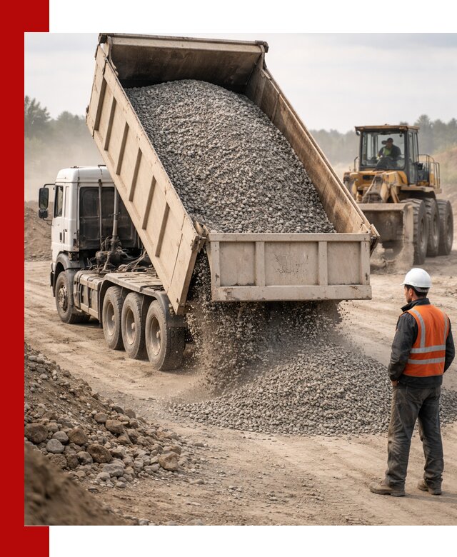 Доставка самосвалом 40 кубов цемента и сыпучих в Новосибирске