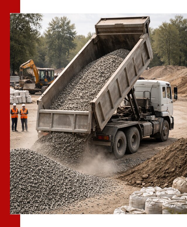 Аренда самосвала в Новосибирске для доставки сыпучих и нерудных материалов