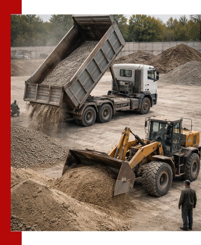 Перевозка сыпучих грузов самосвалами и бортовыми в Новосибирске