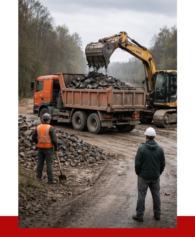Вывоз асфальта в Новосибирске от 4575 р. самосвалом ПРОНЕРУДНвс