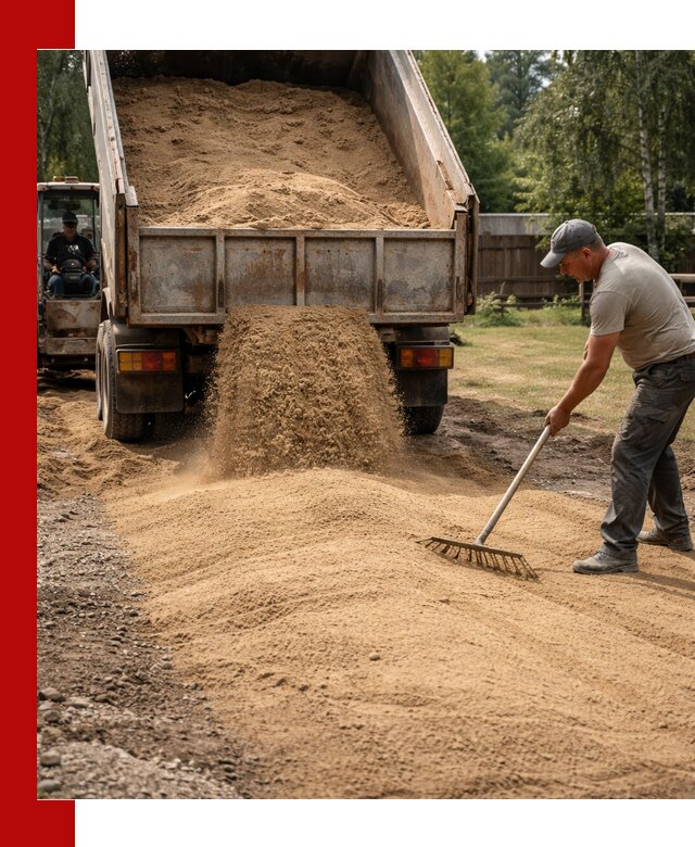 Отсыпка участка песком в Новосибирске быстро и качественно