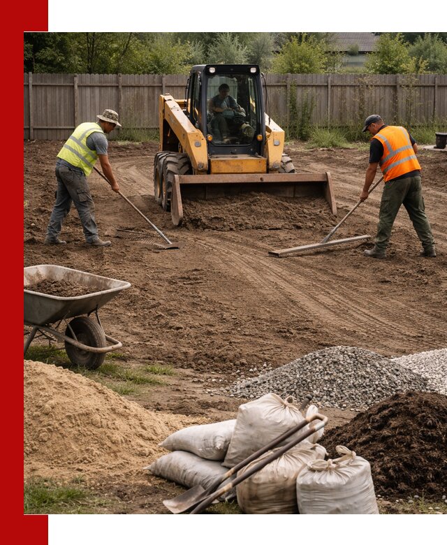 Выравнивание участка под строительство и благоустройство в Новосибирске